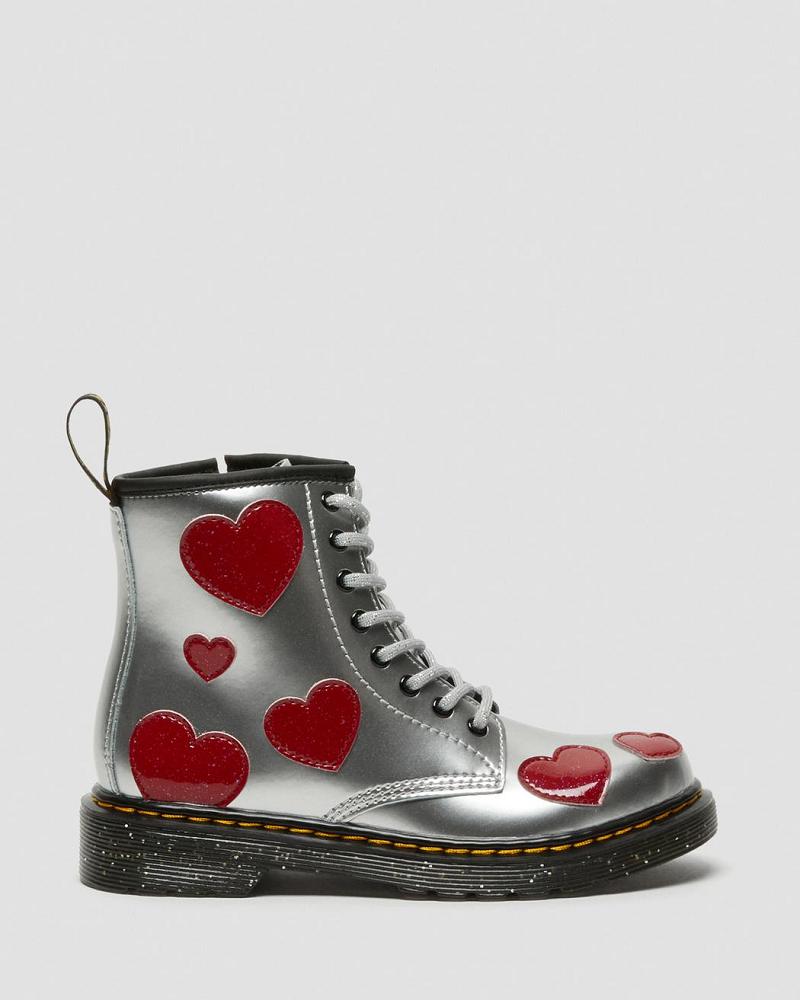 Dr Martens Junior 1460 Glitter Star Lak Veterlaarzen Kinderen Metal | NL 142QMA